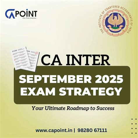 CA Inter Sept 2025 Strategy: Study Plan & Prep Tips – CA Point
