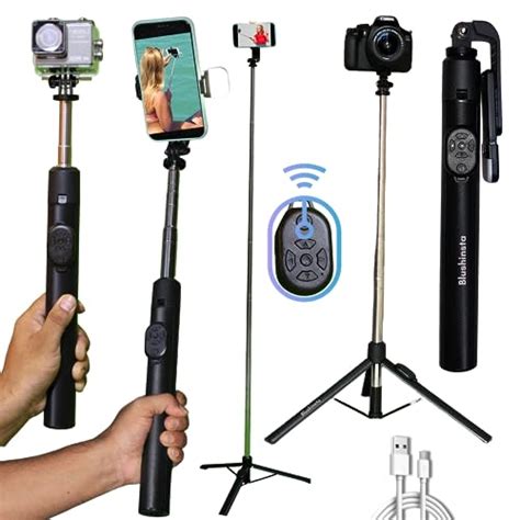 Blushinsta Super Long Selfie Stick Tripod,Extra-long Selfie Stick with ...