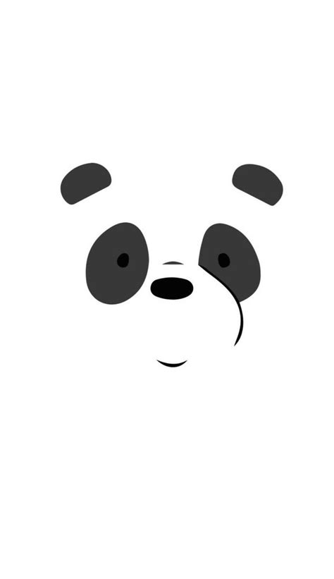 Download Simple Panda We Bare Bears Wallpaper | Wallpapers.com