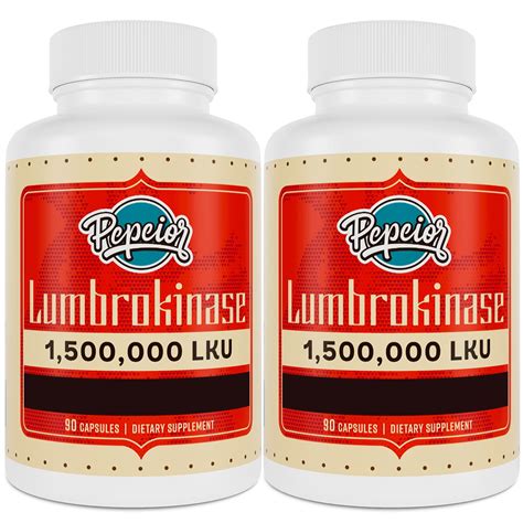 Lumbrokinase 200mg Max Activity 1 500 000 Lku Lumbrokinase Enzymes ...