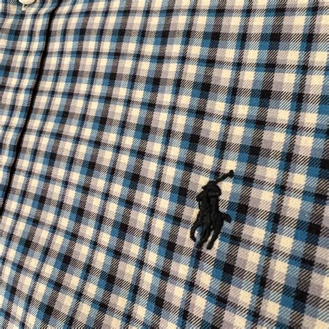 Ralph Lauren xadrez Oxford Camisa Mens M Button Down | Ubuy India