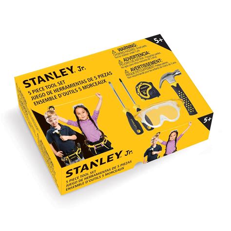 Buy Stanley Jr. 5-Piece Kids Tool Set with Real Tools for Kids ...