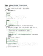 Advanced SQL Function 的图像结果