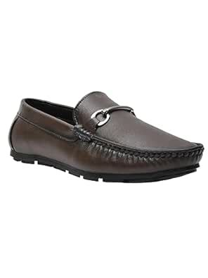 Buy AJANTA Men Brown Loafers EG4004 at Amazon.in