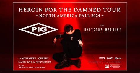PIG (ex KMFDM) avec UNITCODE:MACHINE // Mercredi 13 novembre 2024 ...
