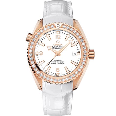 Seamaster Planet Ocean 600M 42 mm, red gold on leather strap - 232.58 ...
