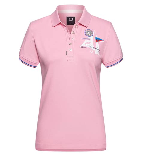 Saint-Barth Polo Shirt Women Coastal Racing Pink S | CODE-ZERO