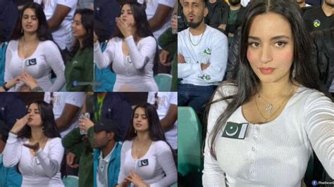 Female Pakistani fan captures attention during T20 match, cricket ...