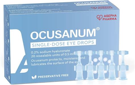 Buy Ocusanum Single Use Eye Drops for Dry Eyes| Lubricant Eye Drops for ...