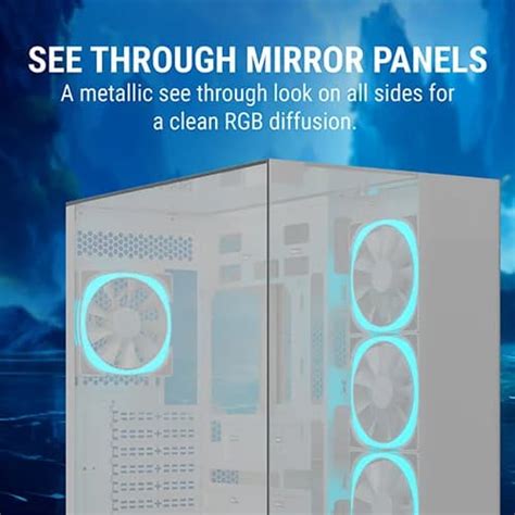 Buy Ant Esports Crystal Mirror White ATX Case