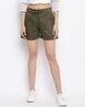 Buy Olive Shorts for Women by Mayra Online | Ajio.com