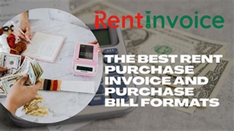 Simplifying Billing: The Best Rent Purchase Invoice and Purchase Bill ...
