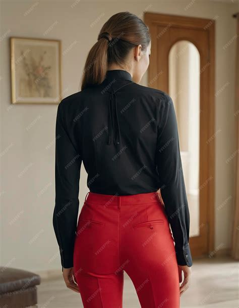 Red Shirt Black Pant