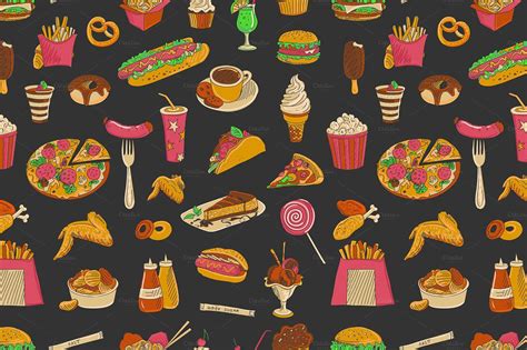 Junk Food Wallpapers - Top Free Junk Food Backgrounds - WallpaperAccess