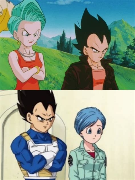I remember Vegeta was shorter than Bulma in Dbz and even GT but not in Dbs. : r/shortguys