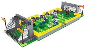 BRICK-LAND Soccer Stadium Building Bricks Toy Set for Kids Teens ...