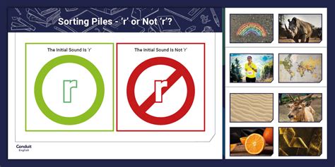 Reinforcing Sounds: 'r' Initial Letter Sorting Activity