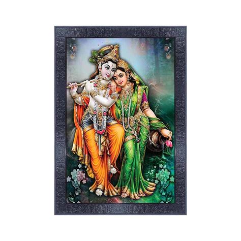 pnf Poster And Frames Radha Krishna Framed Wall Painting | For Living ...