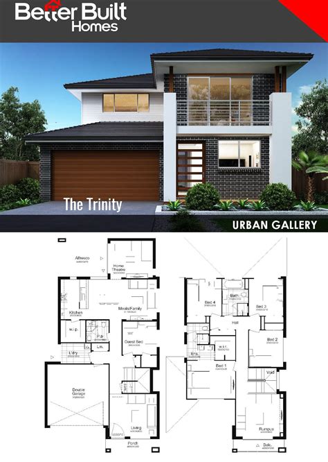 The Trinity: Double Storey House Design 291.61 Sq.m – 10.35m x 19.34m ...