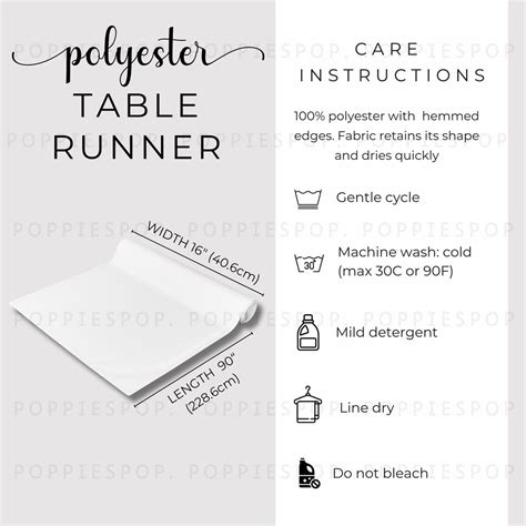 Image result for Table Runner Size Chart