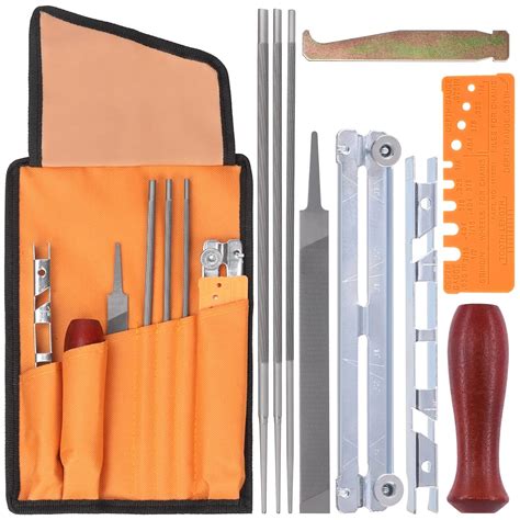 Mardatt 10Pcs Chainsaw Sharpener File Kit Includes 5/32'', 3/16'', 7/32 ...