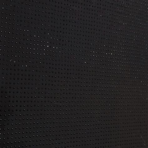 All Black Rhinestone Fabric