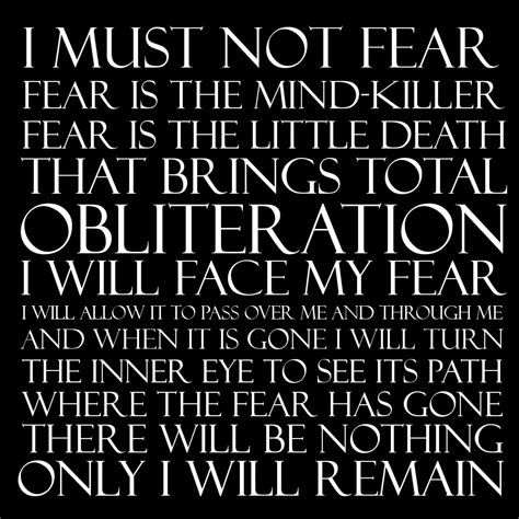 Dune: Litany Against Fear by Grigori77 on @DeviantArt | Fear, Dune ...