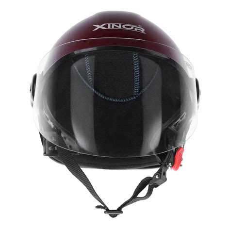 Xinor Nexo Half Helmet for Men and Women -Medium (Red) - Xinor Helmet