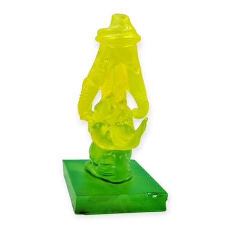ganeshyellowgreenstatue