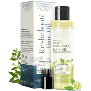 Buy Khadi Pureus Herbals Keshabooti Maha Bhringraj Hair Oil for Healthy ...
