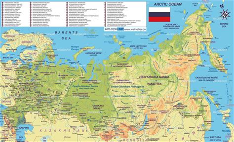 Big Map of Russia - MapSof.net