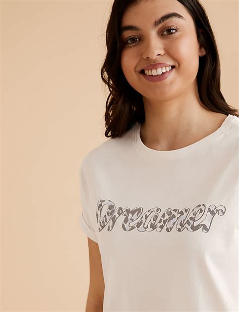 Buy Pure Cotton Animal Print Pyjama Set at Marks & Spencer