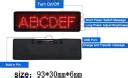 QAWACHH Bluetooth LED Name Badge Board Digital Scrolling Message (RED ...