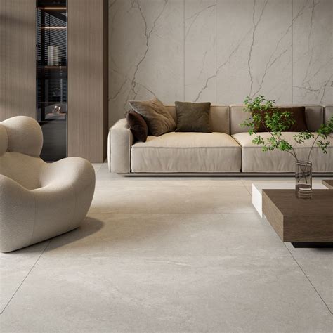 Shop Crown Stone Bianco Matt Large Stone Look 750 Tiles | Living room ...