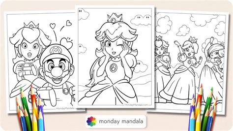 Free Printable Princess Peach Coloring Pages: Unleash Your Inner Artist
