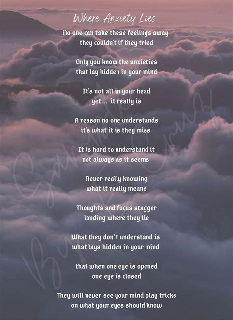 Where Anxiety Lies Depression Anxiety Understanding Art **printable ...