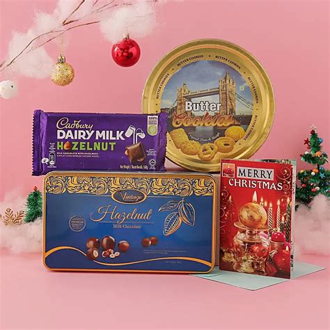Christmas Exclusive Cookies with Chocolates Hamper – Chocolate Delivery ...