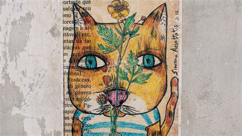 Download wallpaper 3840x2160 art, cat, drawing, paper 4k uhd 16:9 hd ...