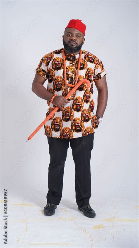 An Igbo man in his cultural attire
