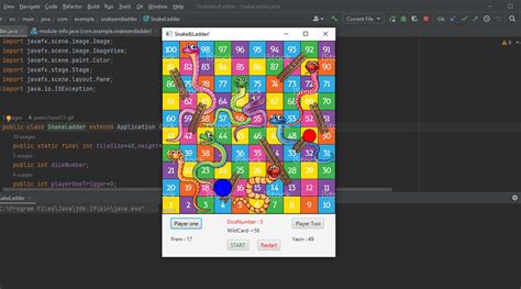 Image result for Snake and Ladder GUI Java