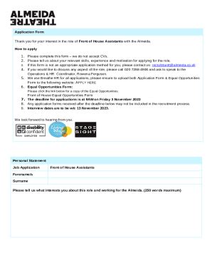 FoH-Assistants-Application-- ... Doc Template | pdfFiller