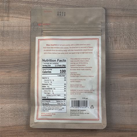 Yun Hai Dried Wax Apple - 60g – Bernal Cutlery