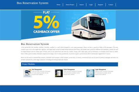 Image result for Bus Reservation System Project