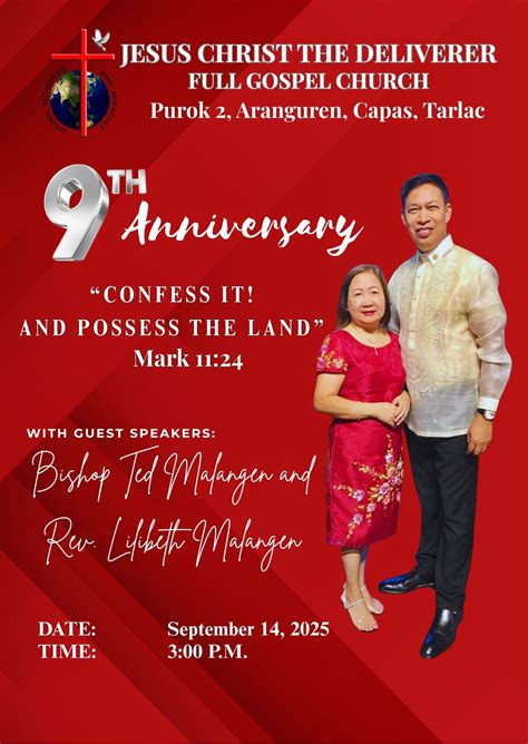 JCTD Capas 9th Anniversary, Purok 2, Barangay Aranguren, Capas ...