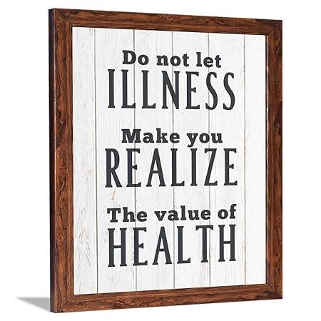 Chaka Chaundh- Health Quotes Wall Frames Decoration - Health Motivation ...