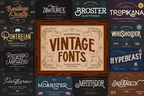 12 Vintage Style Fonts: A Designer's Secret Weapon - Creatype Studio Co