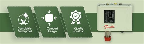 Danfoss Mild Sheet 0.7 Bar To 4 Bar Pressure 1 Way Pressure Switch- KP ...