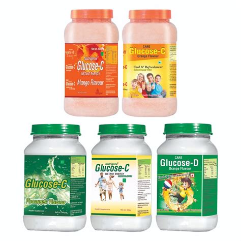 Nutrigrow Combo of Glucose-C 500gm(Mango, Orange, Pineapple, Lemon ...