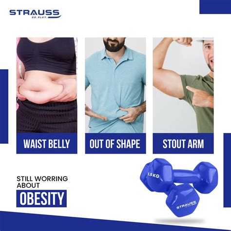 Strauss Premium Vinyl Dumbbells Weight for Men & Women | 1.5 Kg (Each ...