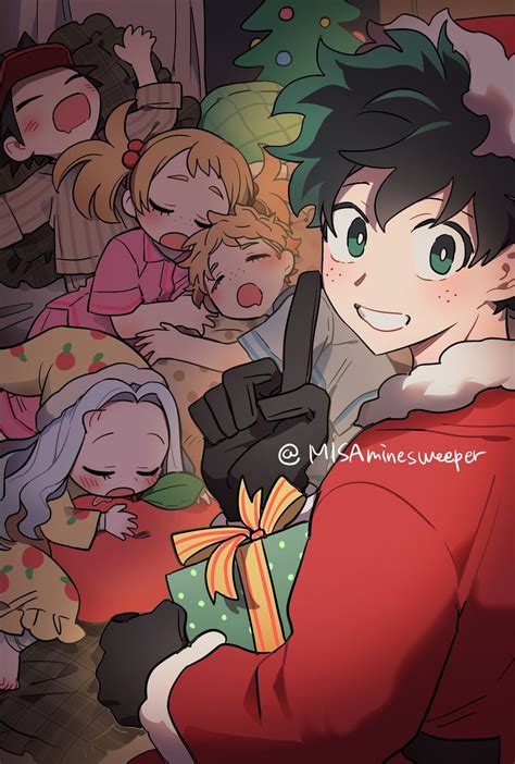 midoriya izuku, eri, izumi kota, shimano katsuma, and shimano mahoro ...